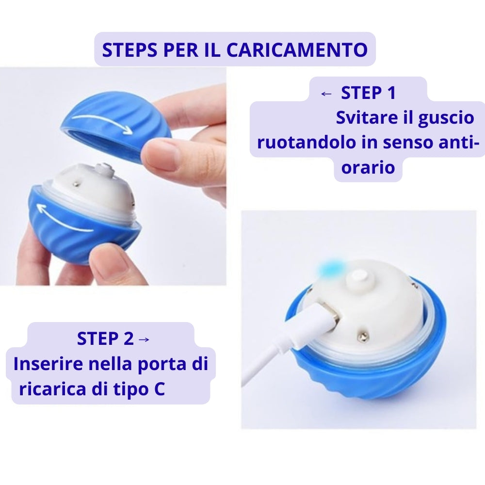 Palla giocattolo automatica per cani