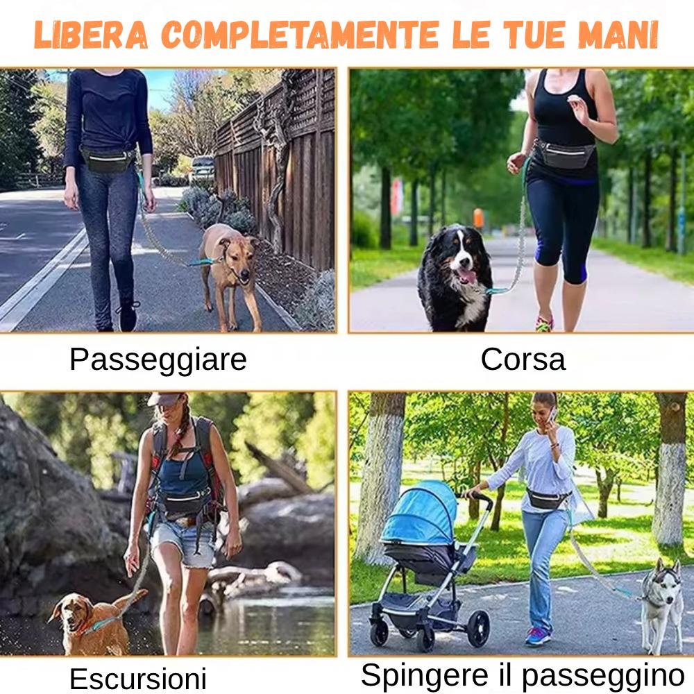 Guinzaglio per cani per la corsa