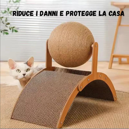 Graffiatoio ad arco in sisal per gatti