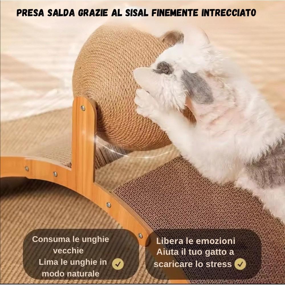 Graffiatoio ad arco in sisal per gatti